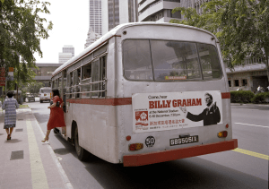 Bus Ad For Singapore Crusade