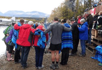 Franklin Praying After Baptism 340