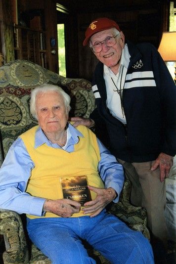 Louis Zamperini And Billy Graham