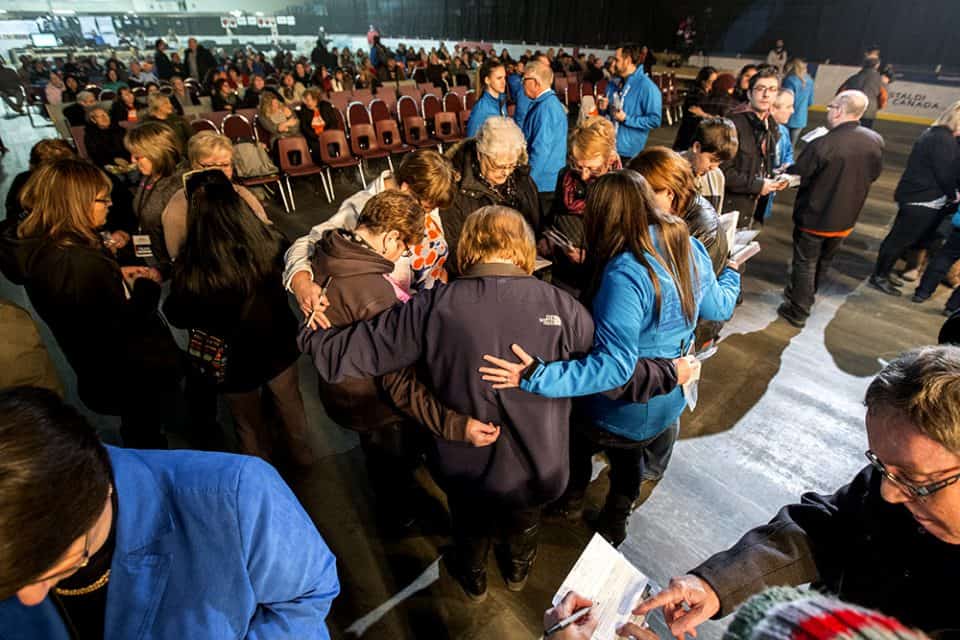 Praying At Celebration Of Hope