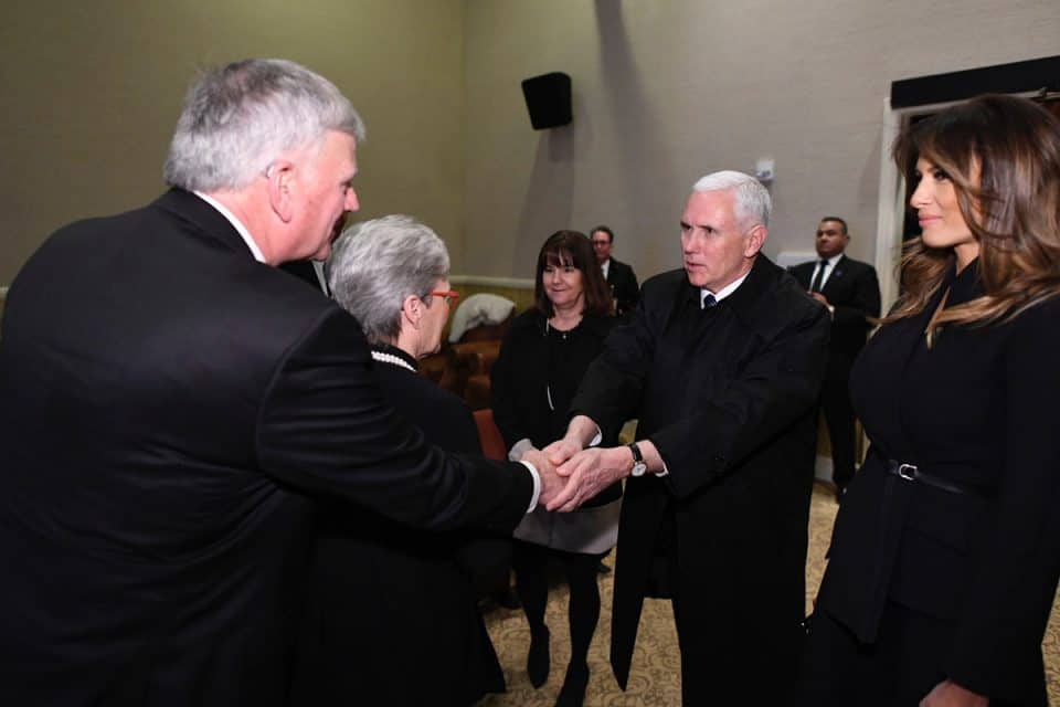 Vice President Mike Pence expresses his condolences to Franklin Graham.