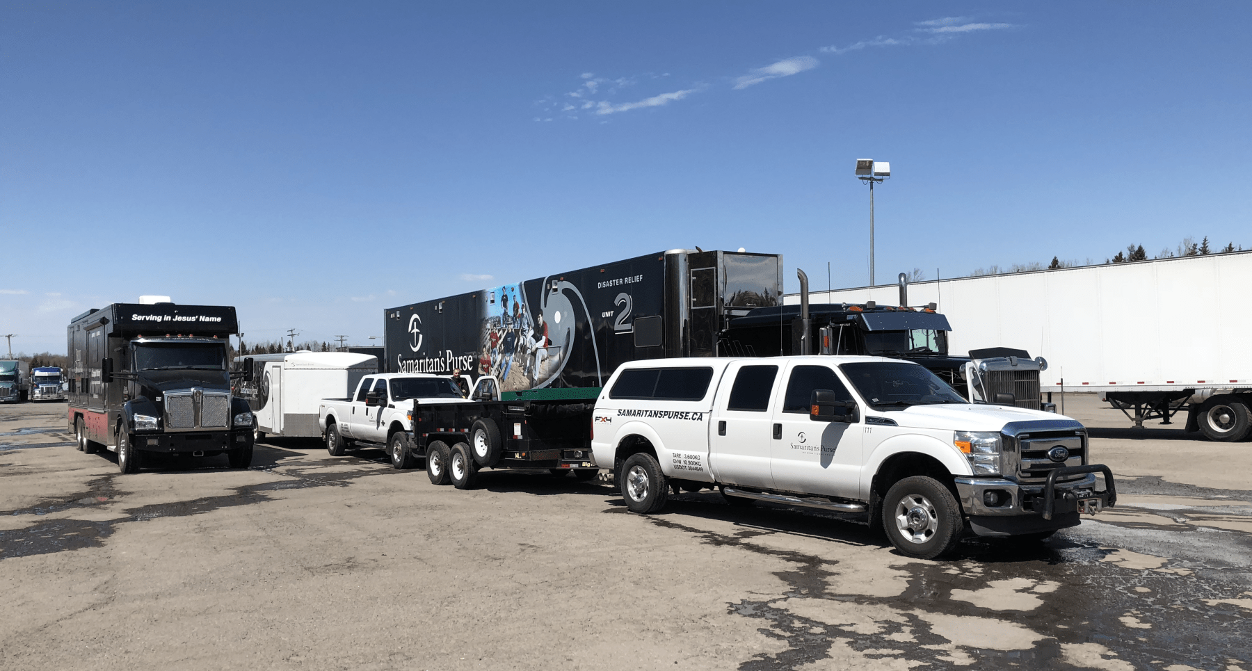 The Billy Graham Rapid Response Team Mobile Ministry Center is located at Journey Wesleyan Church in Fredericton, NB.