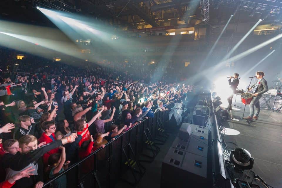 for KING & COUNTRY got the crowd involved, even walking out and interacting with fans during their set.