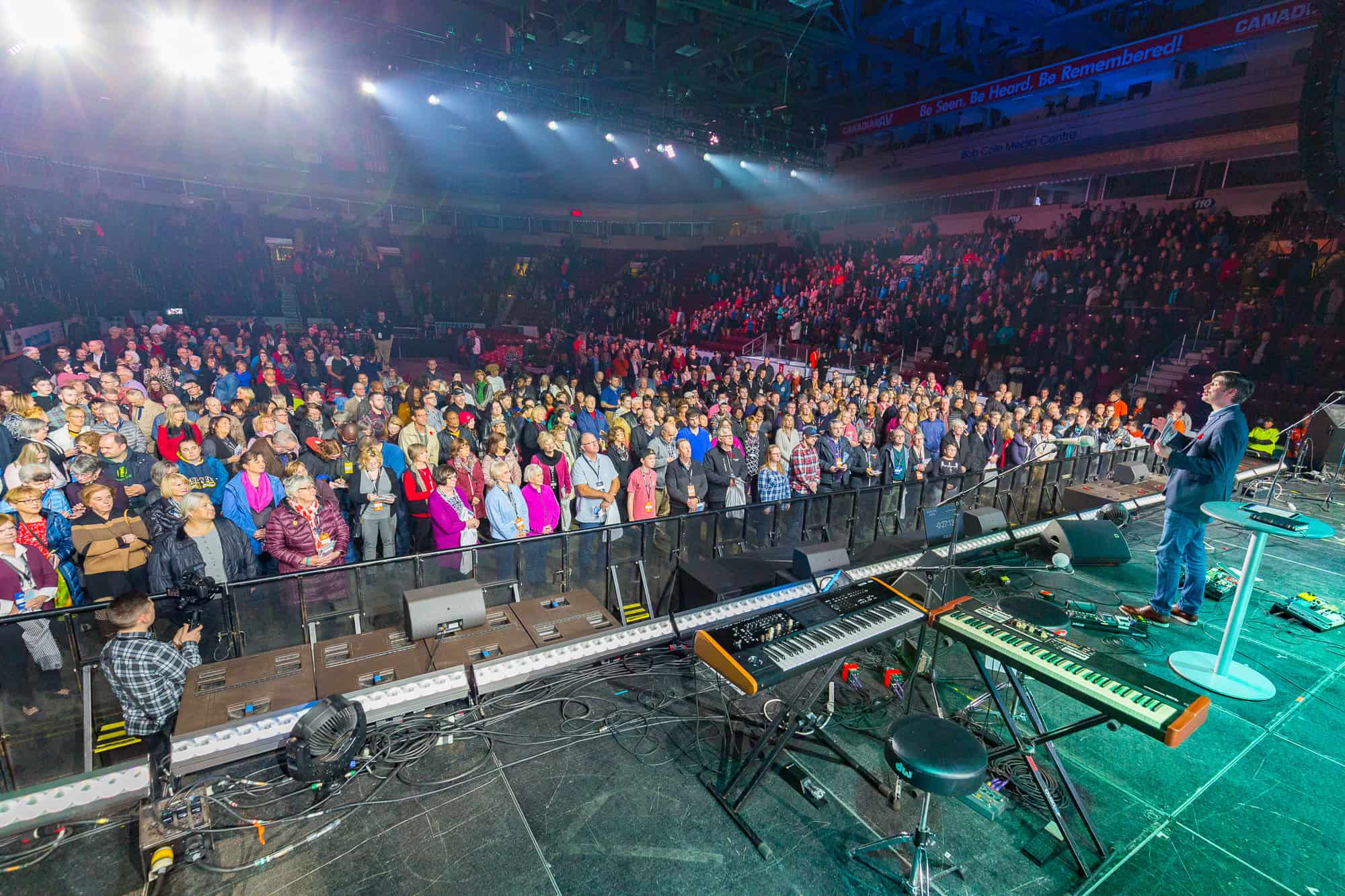 Thousands made their way to the Mile One Centre for a time of worship and to hear a message of hope from Will Graham.