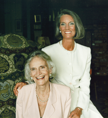 Ruth Bell Graham with her second daughter, Ann Graham Lotz.