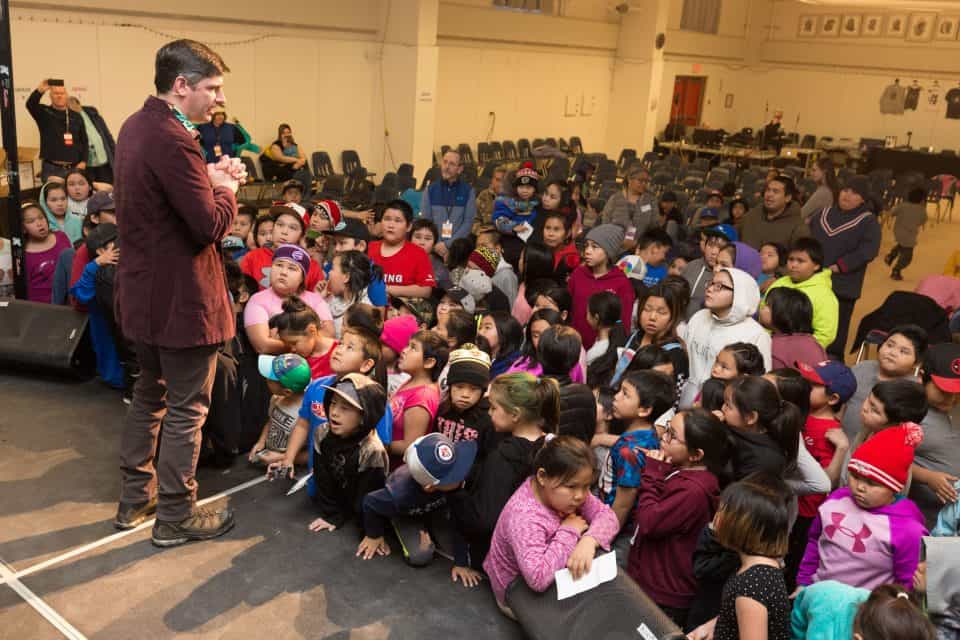 On Friday, Will Graham held a presentation specifically for the area's youth.