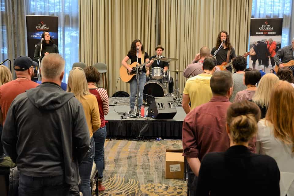 Worship was a key part of the Canadian Law Enforcement Retreat, preparing everyone's hearts for what God wanted to tell them.