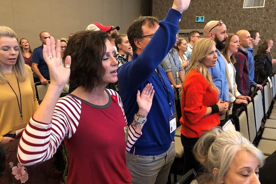 The Lord touched many hearts through worship music at the Canadian Law Enforcement Retreat in Alberta's Kananaskis Country. More than 100 people attend the two-day event.