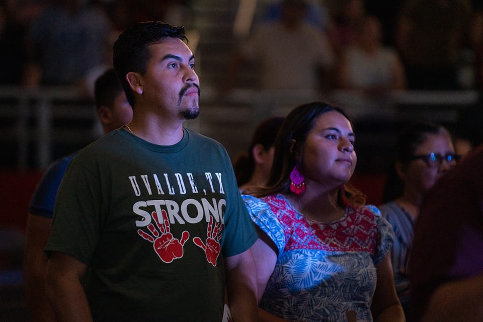 On Sunday, more than 2,000 people came to the fairgrounds in Uvalde, Texas, for Noche de Adoración, a worship concert by Christian music artist Marcos Witt, organized by the Billy Graham Evangelistic Association (BGEA). The powerful time of worship and prayer was needed in this heartbroken community after 19 children and two teachers were killed in a school shooting.