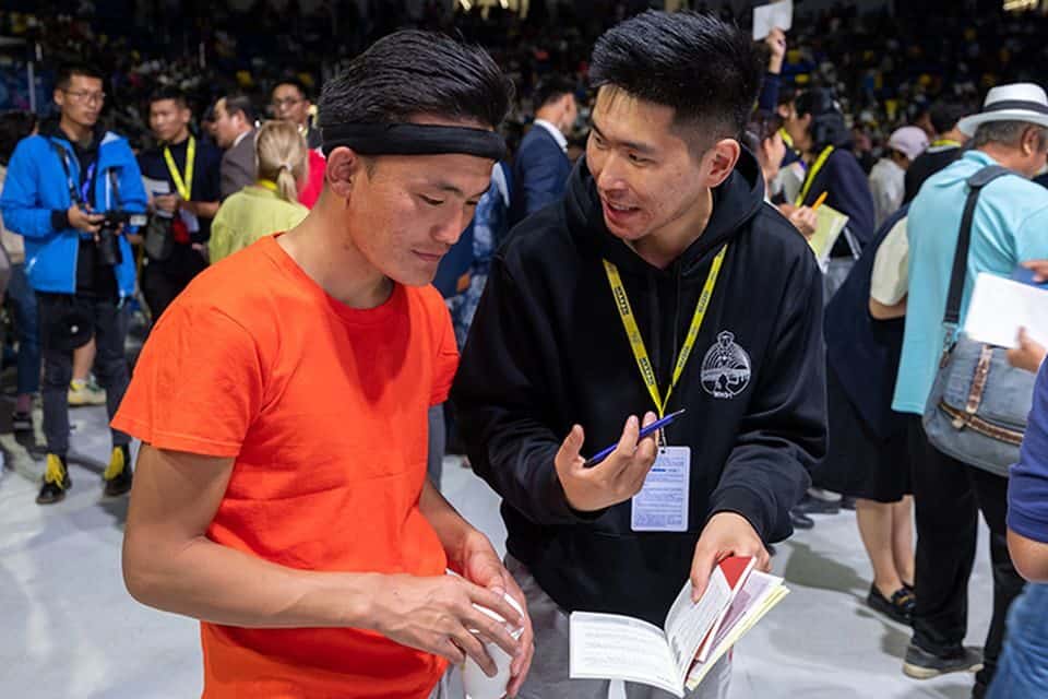 More than 17,000 people attended the two-night Festival of Joy in Ulaanbaatar, Mongolia's capital city. Of those, more than 2,000 made a decision to follow Jesus Christ, including Chuluu* (pictured left). Another 18,000 people watched the Festival online.