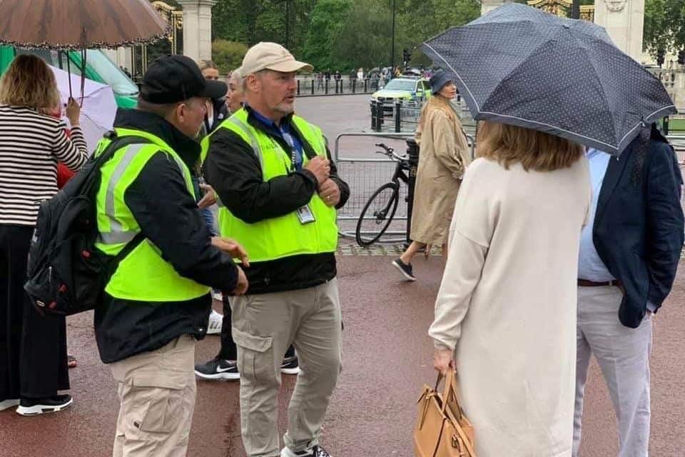 Chaplains with the Billy Graham Response Team –including Canadian Merle Doherty (pictured, middle)–are ministering in London, as well as Edinburgh, Scotland, as people around the world mourn the death of Queen Elizabeth II.