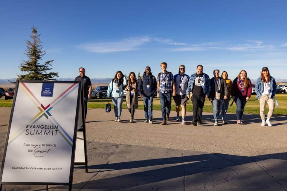 A teacher at Prairie College in Three Hills, AB, brought 10 students to the Calgary Evangelism Summit.