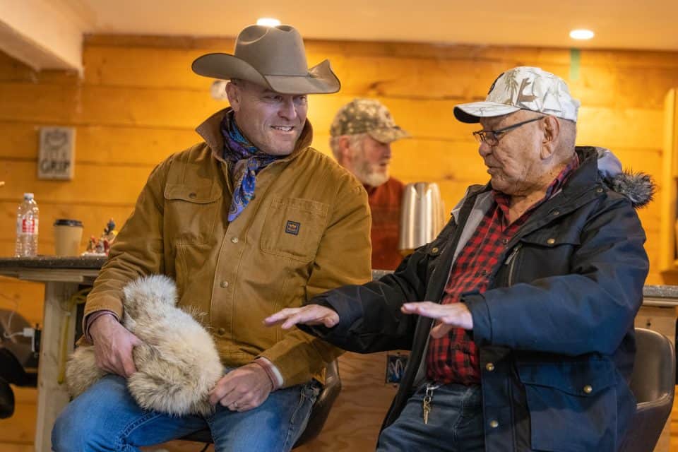 Country singer George Canyon spoke with a local resident. During the free, family-friendly Christmas tour, largely indigenous communities are hearing the Gospel through music, personal interactions, and a message from Will Graham.