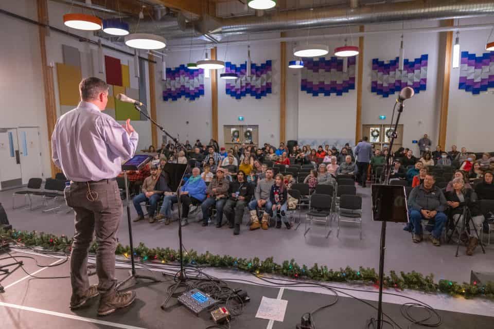 Fort Smith, Northwest Territories: In the small community of just over 2,000 residents, more than 140 people heard the Good News of Jesus Christ at the second event on the three-city Northern Canada Tour with Will Graham.