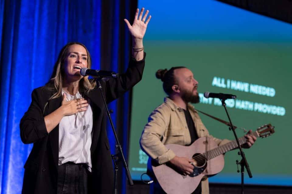 Ontario singer/songwriter Brooke Nicholls led  worship at all three Evangelism Summits.