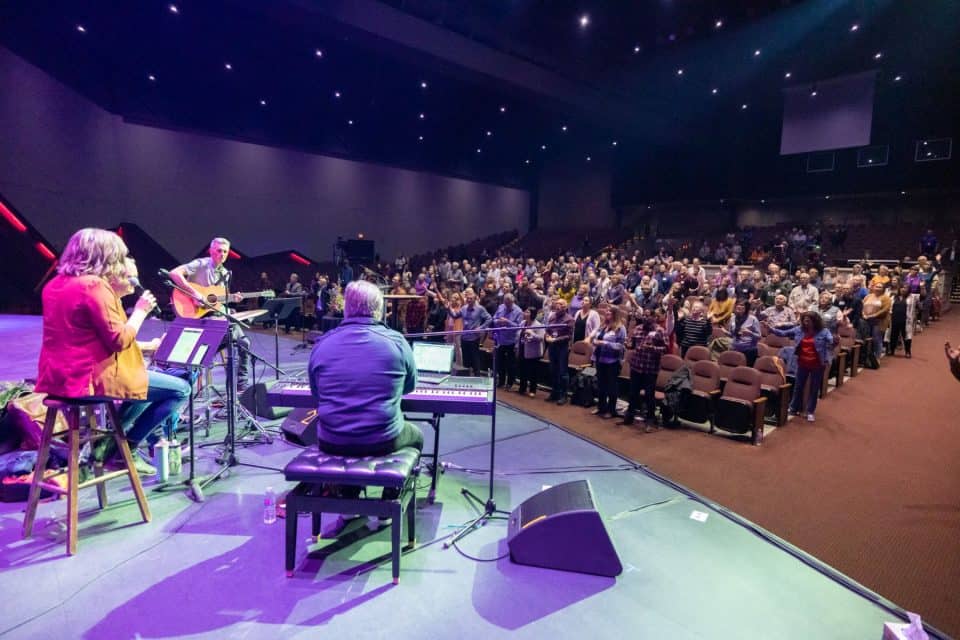 Worship was led by worship leader and songwriter, author and National Director of Vineyard Canada David Ruis.