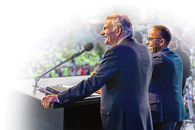 Franklin Graham preaching in Addis Ababa