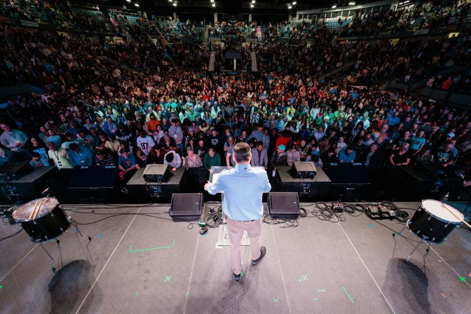 More than 250 responded to Will Graham’s invitation to come forward and trust Jesus Christ as their Lord and Savior. 