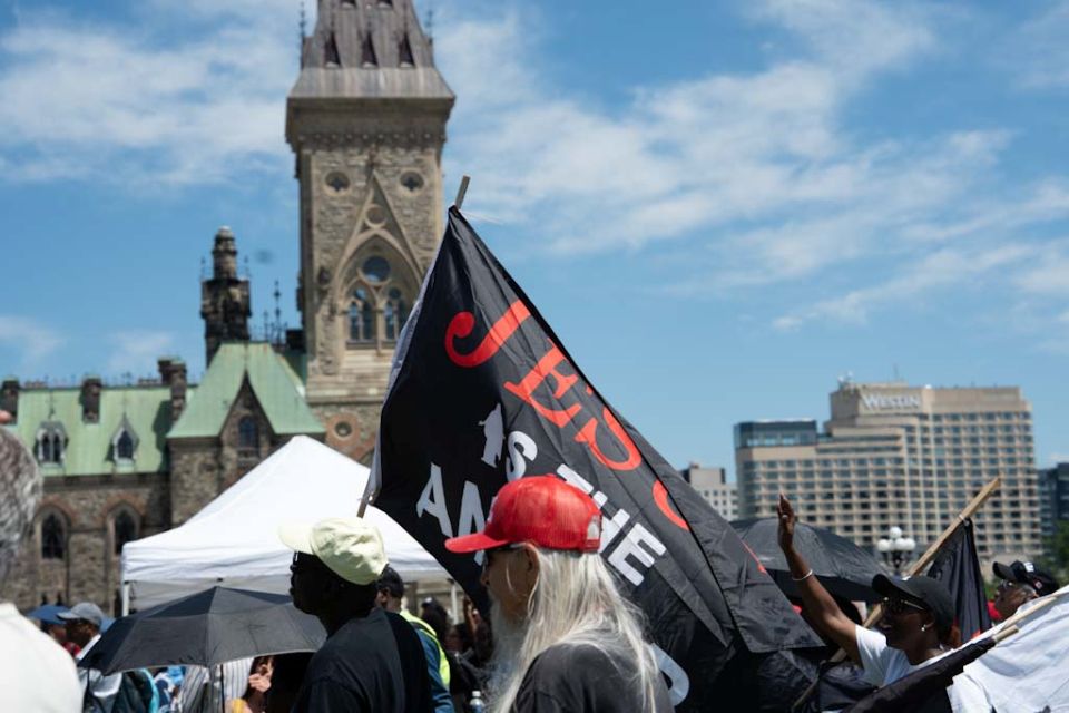 Before the Prayer March, believers gathered at Parliament Hill in Ottawa, Ontario, to pray and worship the Lord Jesus Christ.